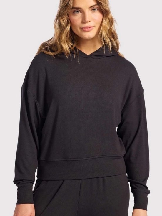 nuuds Tops - Nuuds Slinky Rib Hoodie